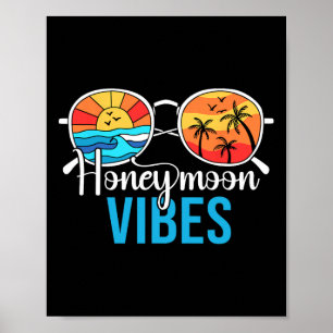 Poster Vibes de lune de miel Couples Vacances Mariage Mar