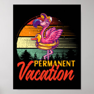 Poster vibes de plage de vacances permanentes en Californ