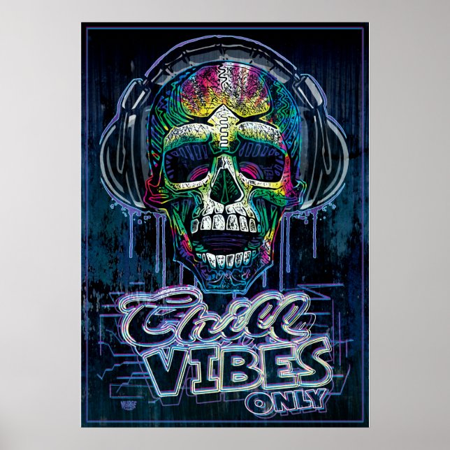 Poster Vibes de refroidissement uniquement Casques de crâ (Devant)