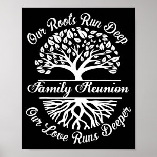 Poster Vibes de réunion de famille racines profondes amou