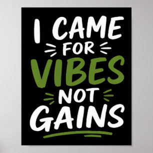Poster Vibes de salle de sport noires