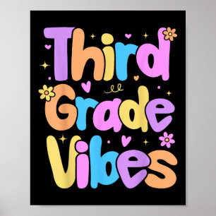Poster Vibes De Troisième Année Les Enfants Retournent À 