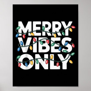 Poster Vibes Joyeuses Seulement Noël Joyful Celebr