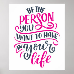 Poster Vibes positives - Soyez la personne que vous voule