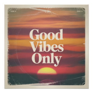 Poster Vibes Positives Uniquement