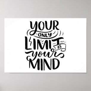 Poster Vibes positives - Votre seule limite est votre esp