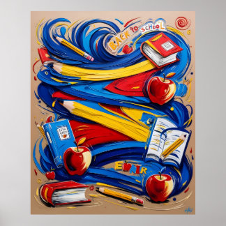 Poster Vibes scolaires