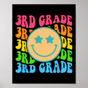 Poster Vibes super de troisième année Face Retro Enseigna