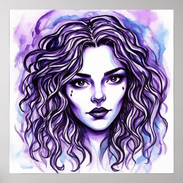 Poster Vibes violettes (Devant)