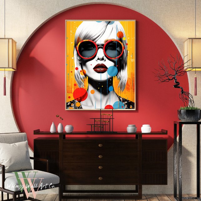 Poster Vibrant Female Pop Art (Créateur téléchargé)