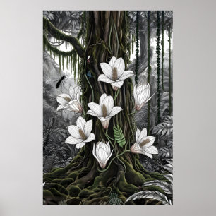 Poster Vibrant Lys Chromatique - Botanique d'Art Fin