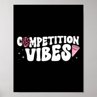 Poster Vibrations de compétition Cheer Comp Day Cheerlead