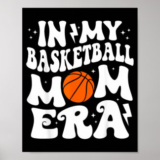Poster Vibrations de Maman de Baseball Mignon Groovy Base