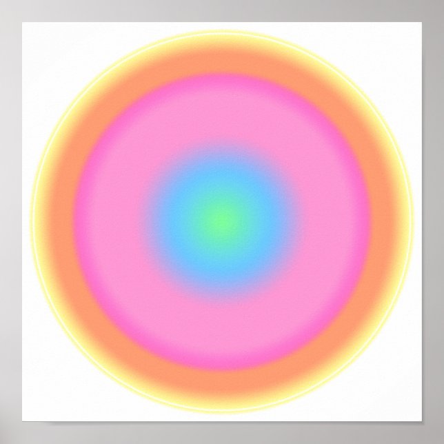 Poster Vibrations positives - Dégradé coloré (Devant)