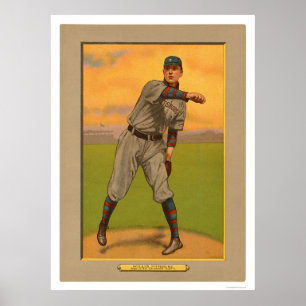 Poster Vic Willis pirate le base-ball 1911 de cardinaux