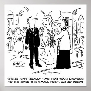 Poster Vicar, Mariage du service religieux, dit non aux a