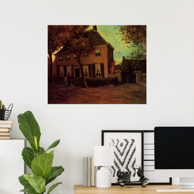 Poster Vicarage à Nuenen par Vincent van Gogh (Bureau à domicile)