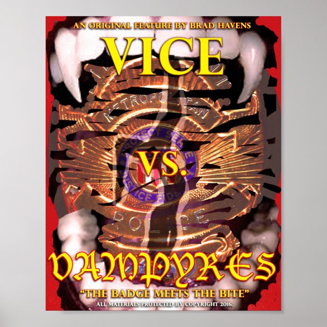 Poster Vice officiel contre Vampyres (Devant)