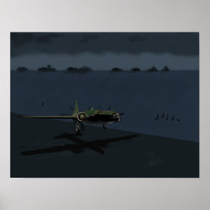 Poster Vickers Wellington Décollage