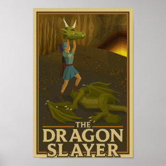 Poster Victoire de Dragon Slayer dans OSRS (Old School Ru