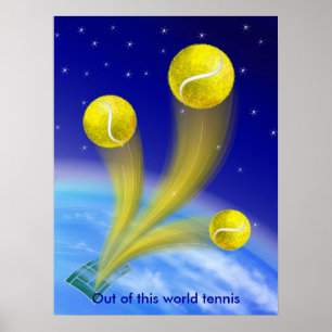Poster Victoire de Tennis, personnalisée