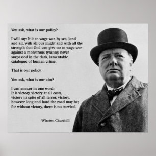 Poster Victoire de Winston Churchill