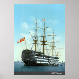 Poster Victoire du HMS (vers 1890)