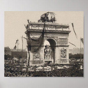 Poster Victor Hugo - l'Arc de Triomphe - Paris 1885