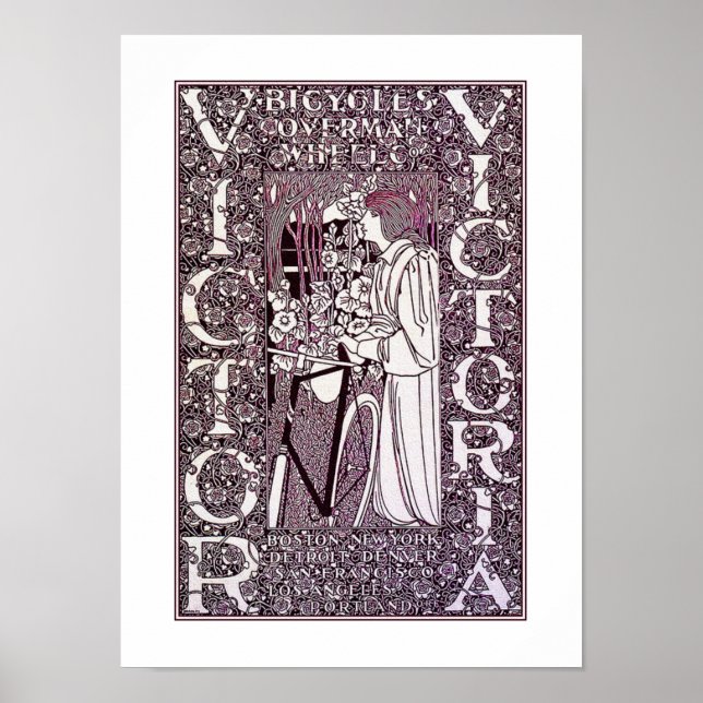 Poster Victor, Victoria Bicycle Posterr par Will Bradley (Devant)