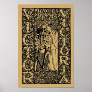 Poster Victor, Victoria Publicité pour vélos