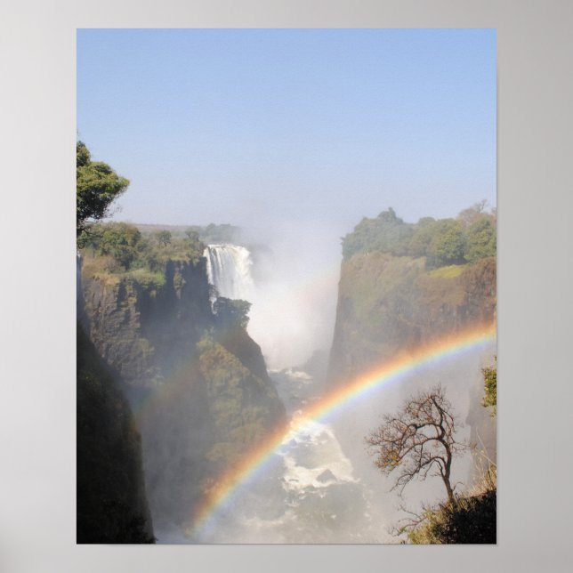 Poster Victoria Falls Rainbow (Devant)