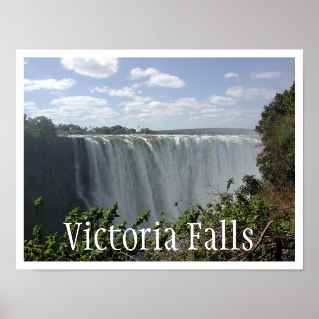 Poster Victoria Falls, Zambie, Zimbabwe (Devant)