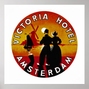 Poster Victoria Hotel Amsterdam
