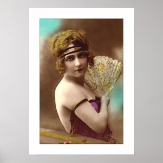 Poster victorienne avec bandeau