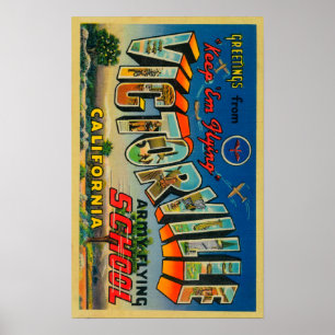 Poster Victorville, California - Army Flying School
