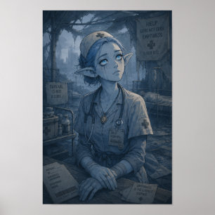 Poster Vide / Infirmière / Hôpital de campagne