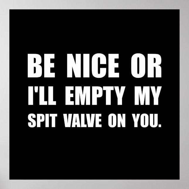 Poster Vide Mon Valve Spit (Devant)