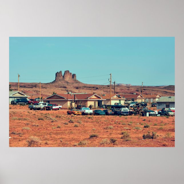 Poster Vie amérindienne Navajo sur réservation en Arr (Devant)