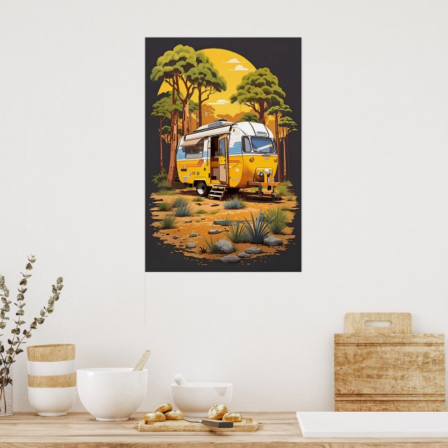 Poster Vie de camping (Cuisine)
