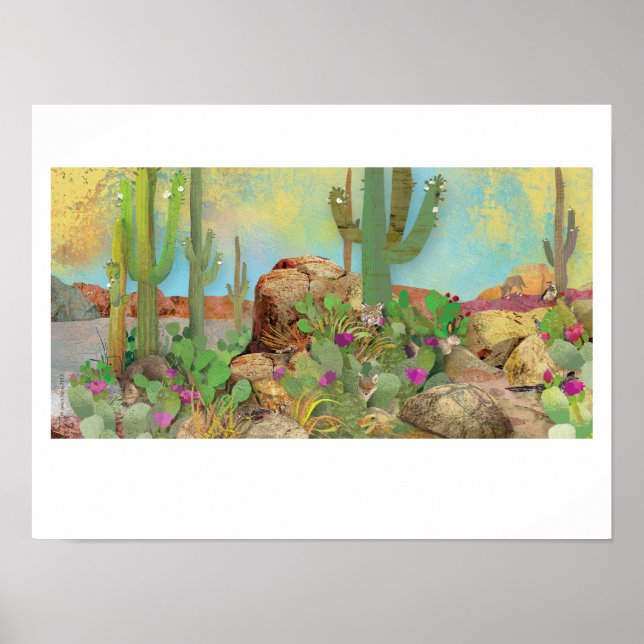 Poster Vie désertique (Devant)