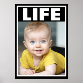 POSTER VIE INFANTILE DE BÉBÉ SOURIANT PRO-VIE