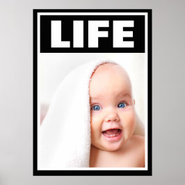 POSTER VIE INFANTILE DE BÉBÉ SOURIANT PRO-VIE
