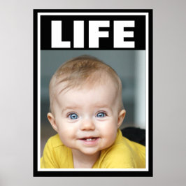 POSTER VIE INFANTILE DE BÉBÉ SOURIANT PRO-VIE
