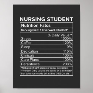 Poster Vie infirmière Étudiants en soins infirmiers - D