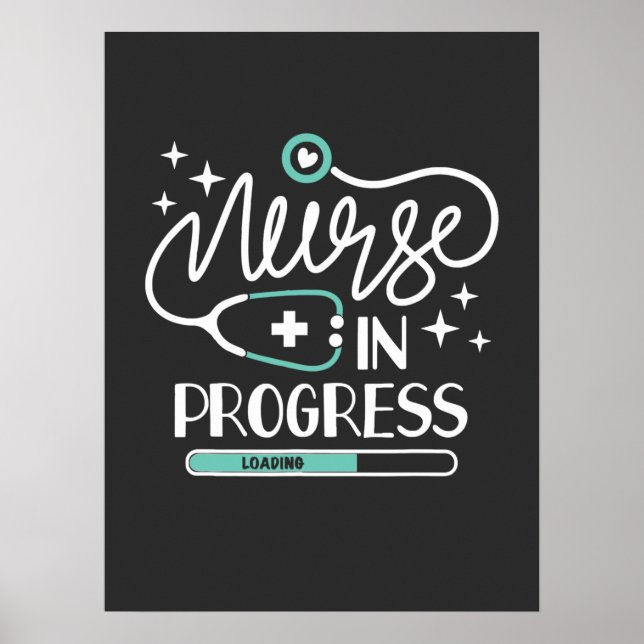 Poster Vie infirmière | Infirmière en cours (Devant)
