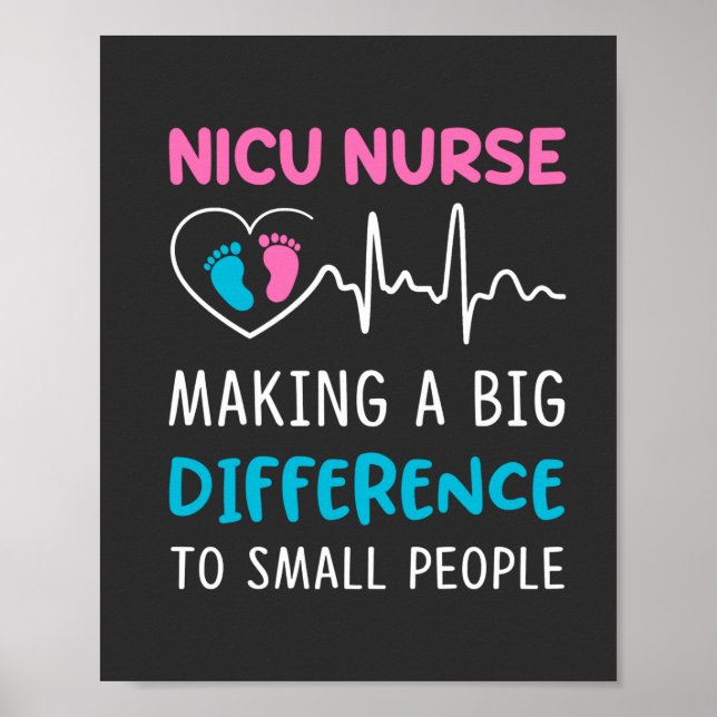 Poster Vie infirmière | Nicu Nurse (Devant)