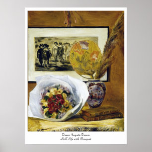 Poster Vie morte avec Bouquet Pierre Auguste Renoir