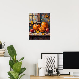 Poster Vie morte de la récolte d'automne