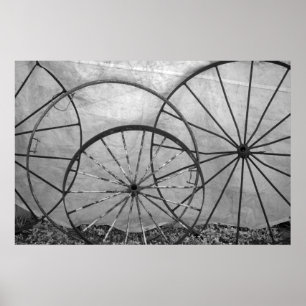 Poster Vie morte de la roue de Wagon