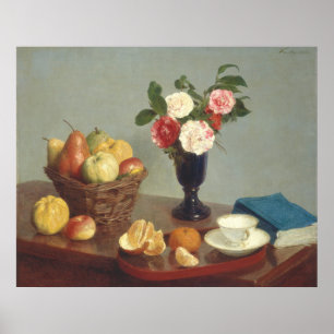Poster Vie morte - Henri Fantin-Latour Art
